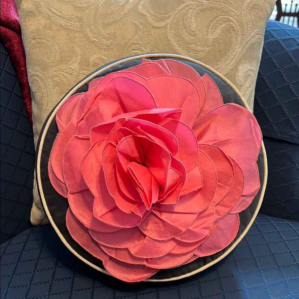 Swell By Cynthia Rowley Pink Floral Accent Pillow
